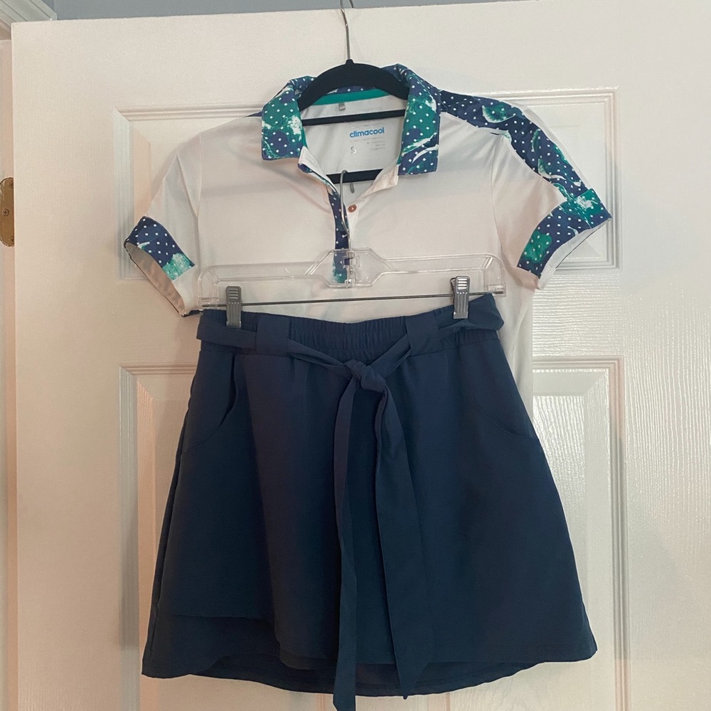 Golf shirt and skort set